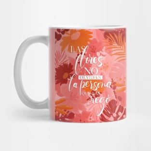 Lettering flowers Mug